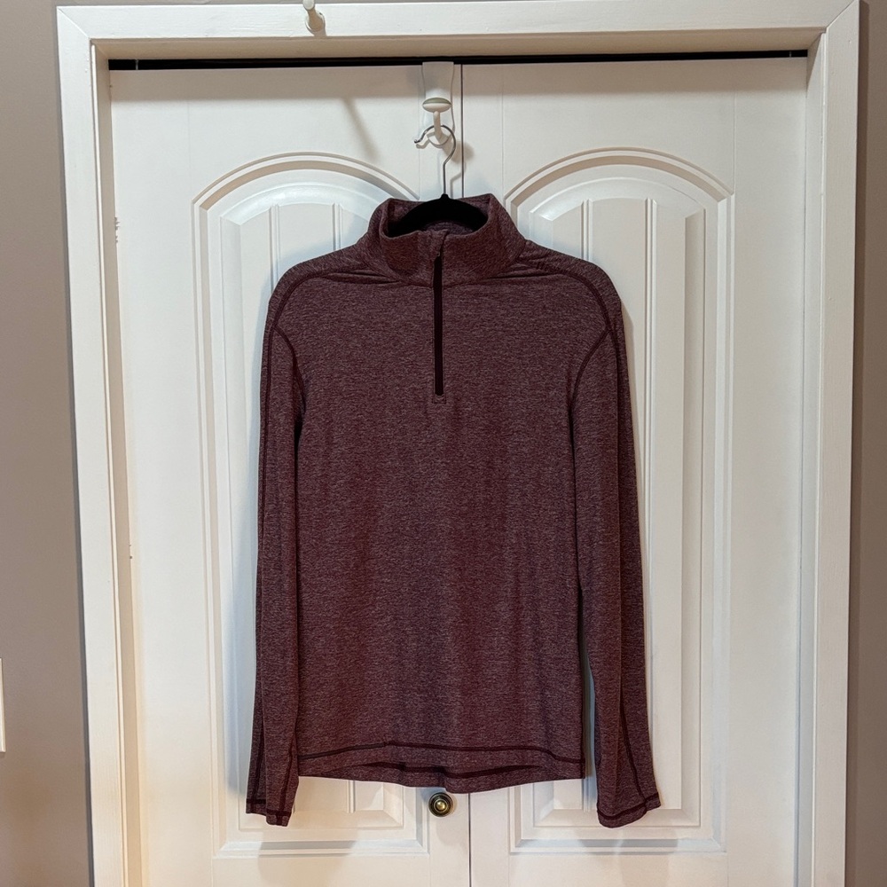lululemon athletica Men's Zip Up Sweater - Maroon